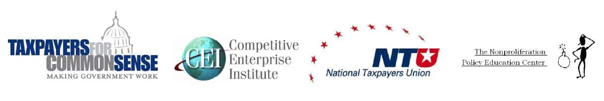 Coalition Urges Congress to Oppose Wasteful $10 Billion Increase in DOE Loan Guarantee Authority in Continuing Resolution
