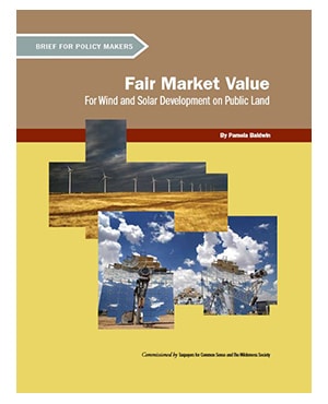 Fair Market Value for Wind and Solar Development on Public Land