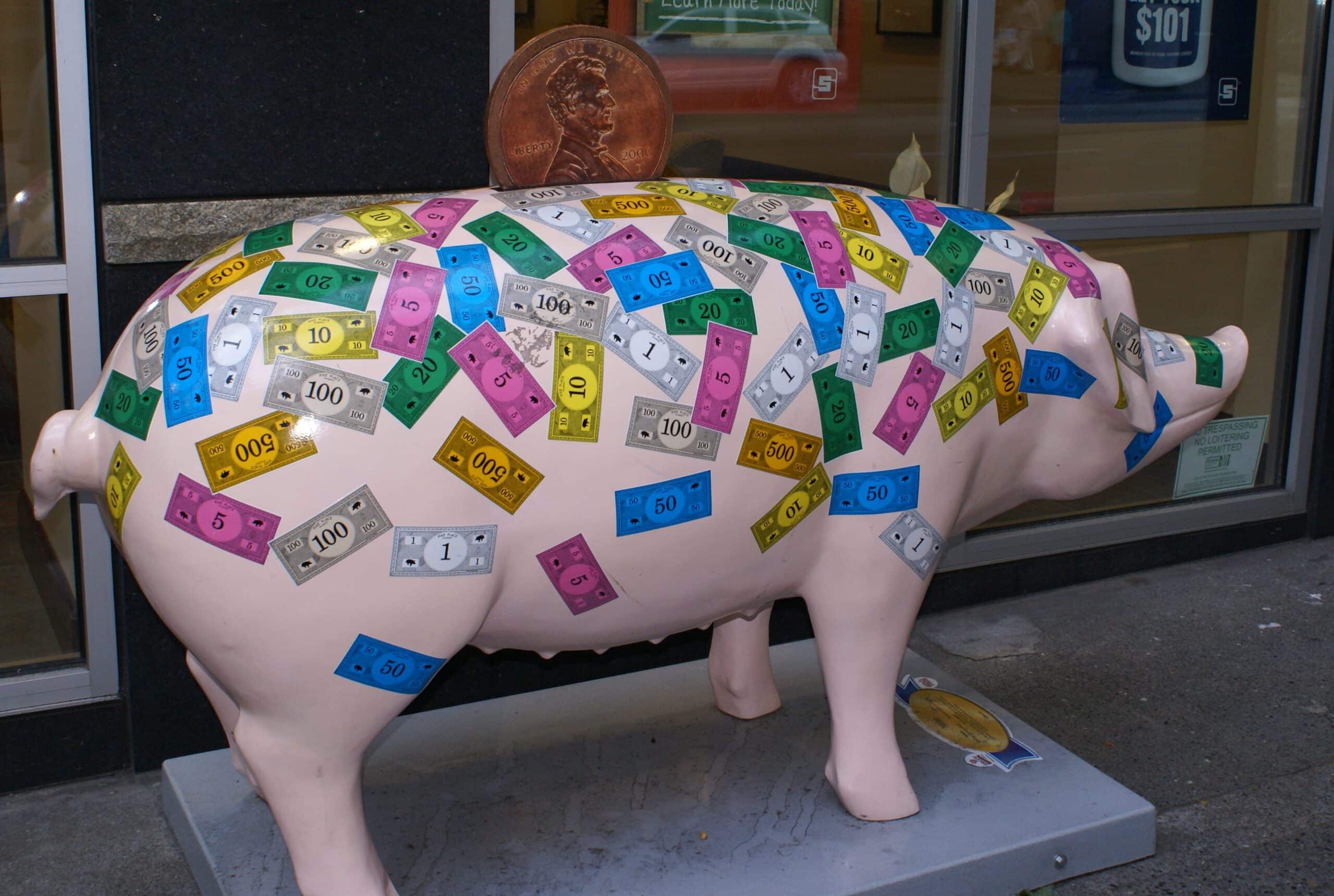pig money from https://www.flickr.com/photos/skrewtape/1311819023/