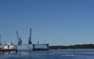 View of Bath Iron Works