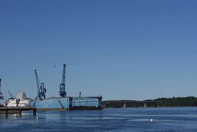 View of Bath Iron Works