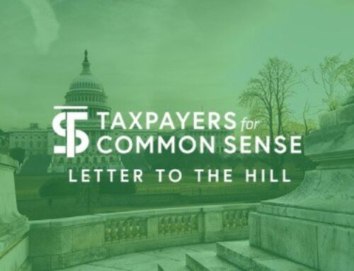 LetterTCS Voices Concerns Over Potential $68 Billion COVID Relief Bill