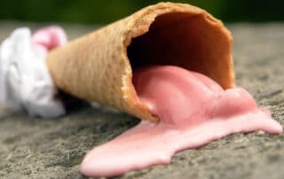 ice cream melted