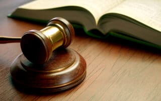gavel and legal book