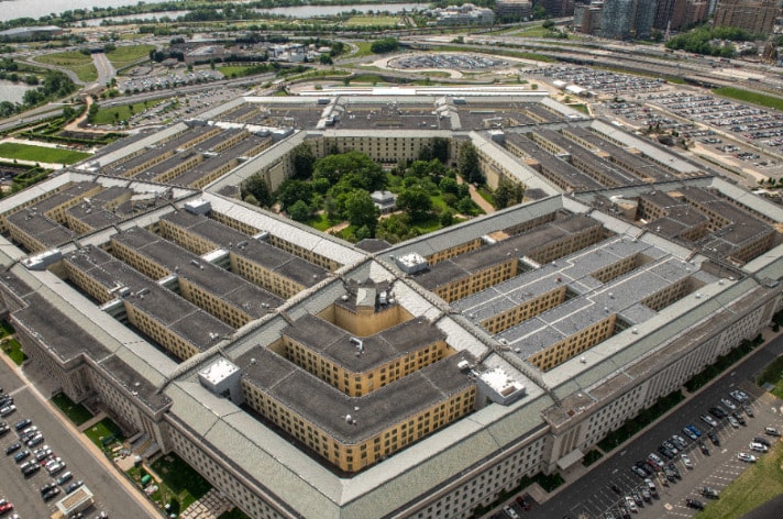 Imposing image of the Pentagon