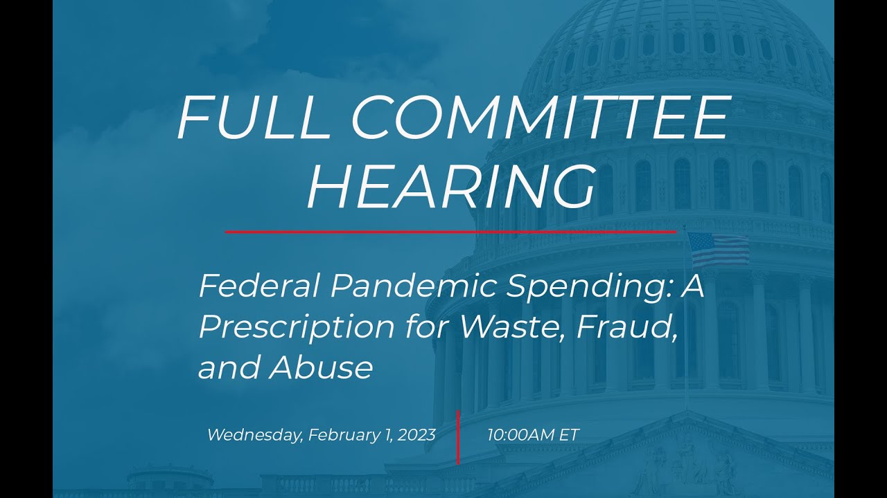Title Card of US Oversight Hearing Livestream