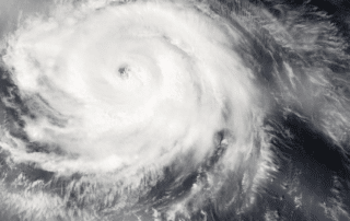 Overhead view of Hurricane Helene from orbit