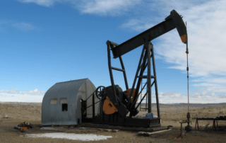 Old pump jack in Natrona County Wyoming