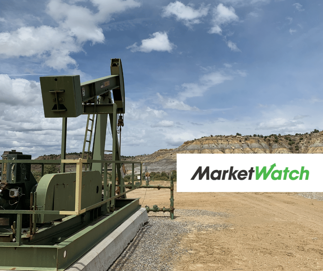 marketwatch logo over an oil pumpjack