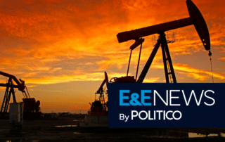 Oil pumpjacks at sunset