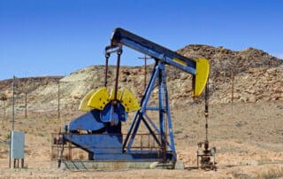 Nodding donkey oil pumpjack in utah