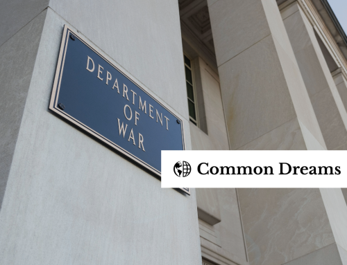 We Need a Department of Peace, Not $1.5 Trillion for More War