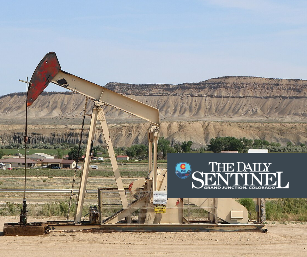 an oil pumpjack in Colorado
