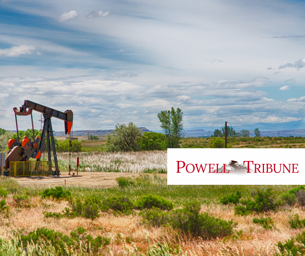 A oil pumpjack in Wyoming.