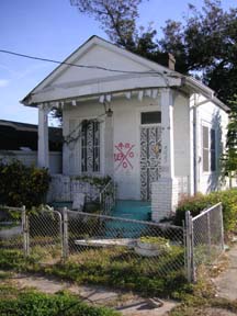 Destroyed home in ninth ward